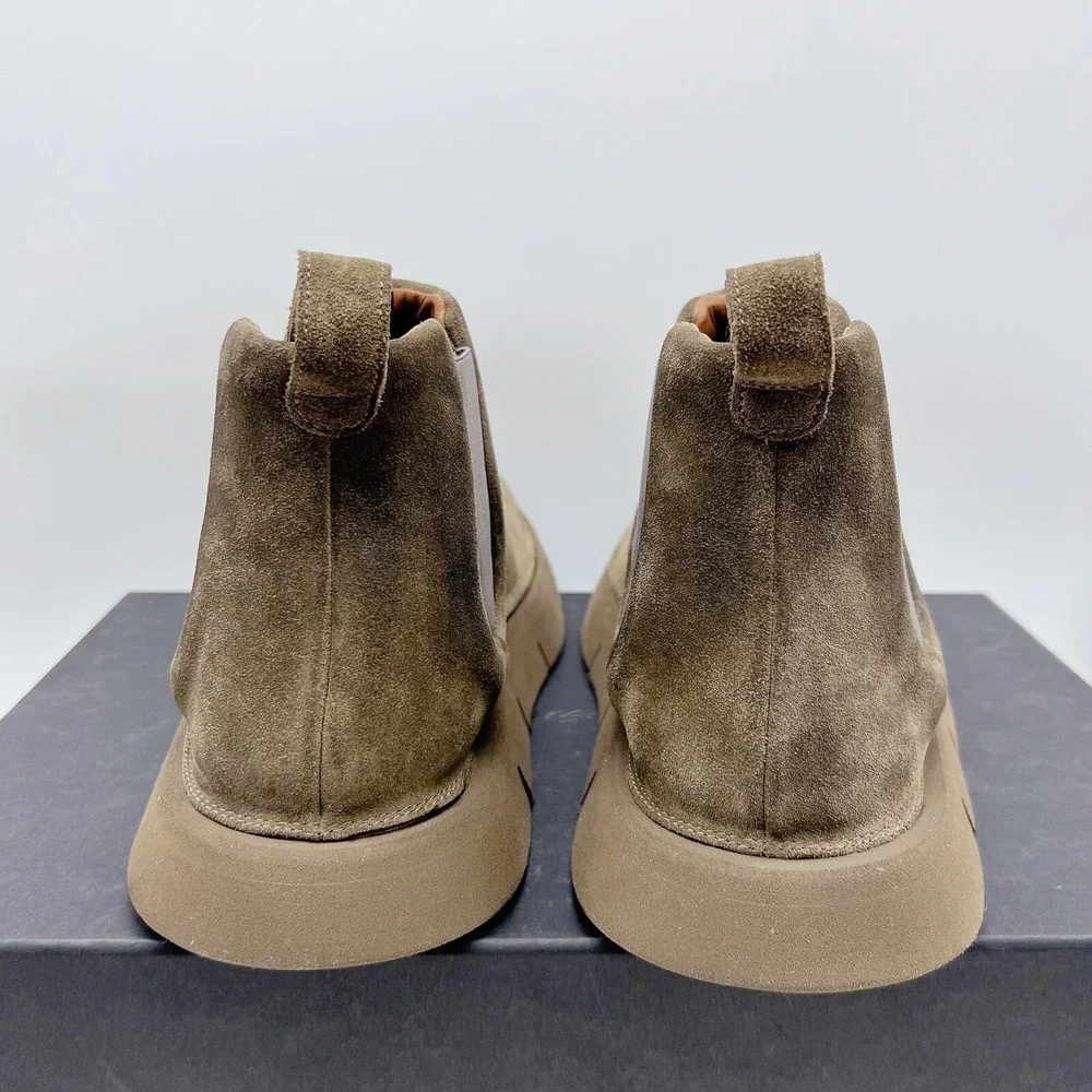 MARSELL Intagliata Beatle Chelsea Boots Malta Beige Suede Mens EU 44 US 11 $1095